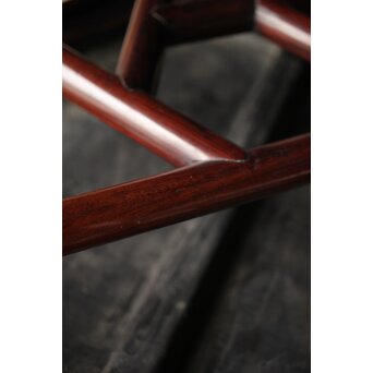 紫檀風上紅木 六角花台　X209 