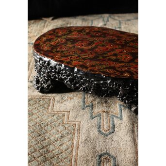 漆塊 堆漆特大床卓　Q093 