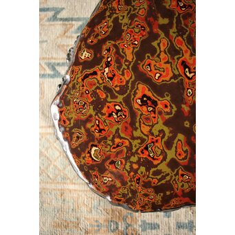 漆塊 堆漆特大床卓　Q093 