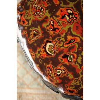 漆塊 堆漆特大床卓　Q093 