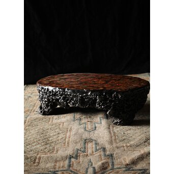 漆塊 堆漆特大床卓　Q093 