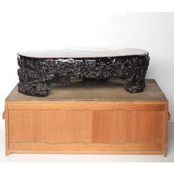 漆塊 堆漆特大床卓　Q093 