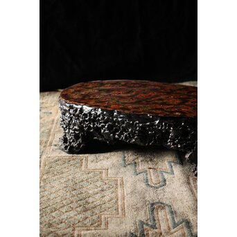 漆塊 堆漆特大床卓　Q093 