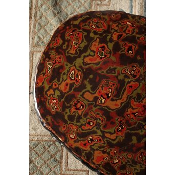 漆塊 堆漆特大床卓　Q093 