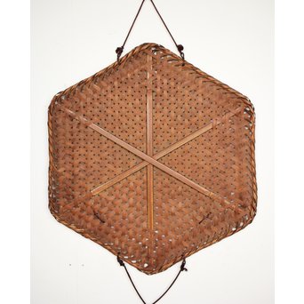 原自作 竹編色紙掛　U203 