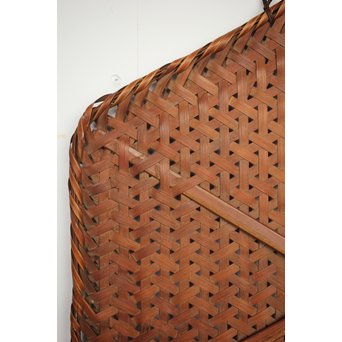 原自作 竹編色紙掛　U203 