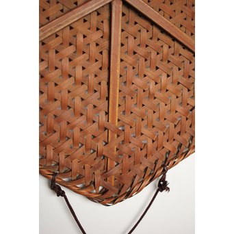 原自作 竹編色紙掛　U203 