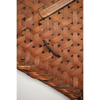 原自作 竹編色紙掛　U203 