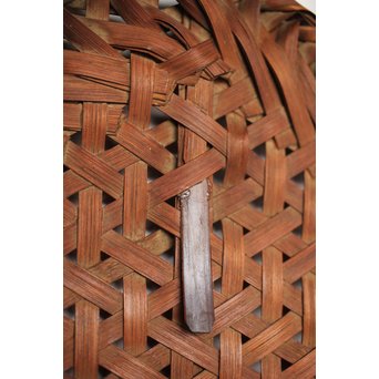 原自作 竹編色紙掛　U203 