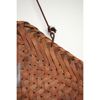 原自作 竹編色紙掛　U203 