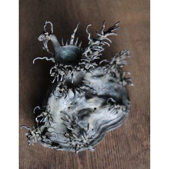 古銅 水晶台　M194 