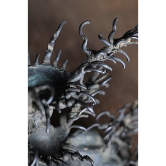 古銅 水晶台　M194 