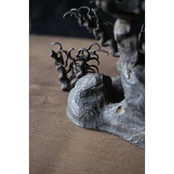 古銅 水晶台　M194 