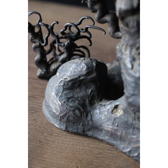 古銅 水晶台　M194 