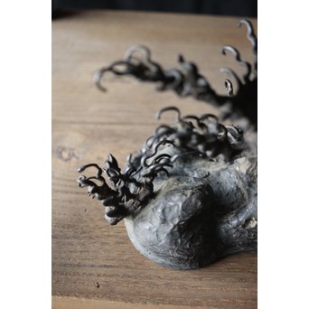 古銅 水晶台　M194 