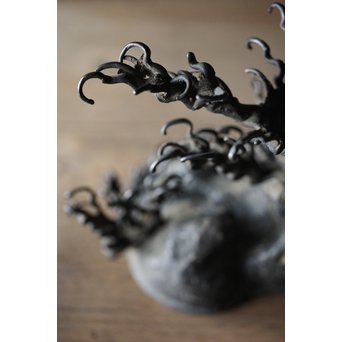 古銅 水晶台　M194 