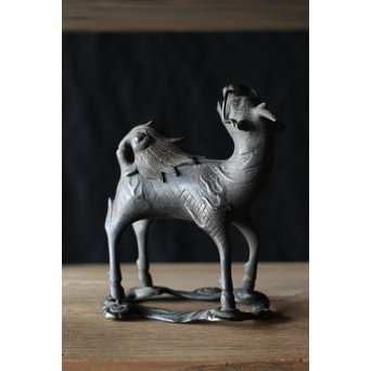 古銅 麒麟香炉　M195 