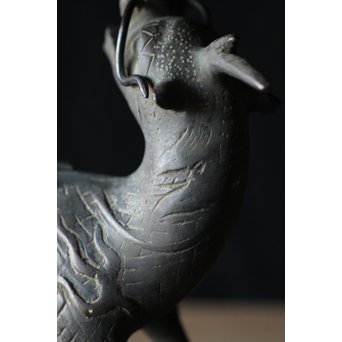 古銅 麒麟香炉　M195 