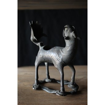 古銅 麒麟香炉　M195 