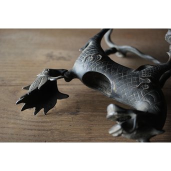 古銅 麒麟香炉　M195 