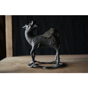 古銅 麒麟香炉　M195 