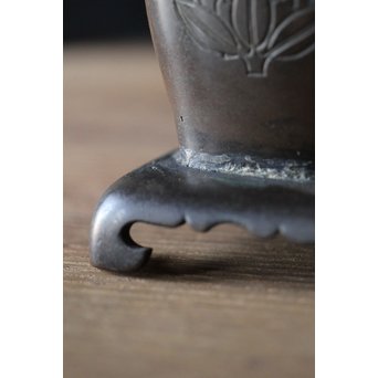 龍雲堂 古銅 花生/小花瓶　M196 