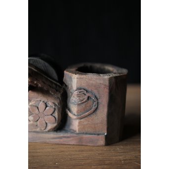 李朝 朝鮮墨壺　X210 