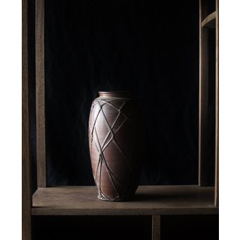 竹巻の壺/花生　P183 