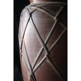 竹巻の壺/花生　P183 