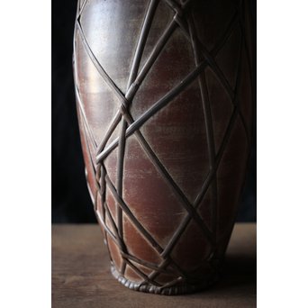 竹巻の壺/花生　P183 