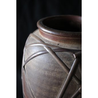 竹巻の壺/花生　P183 