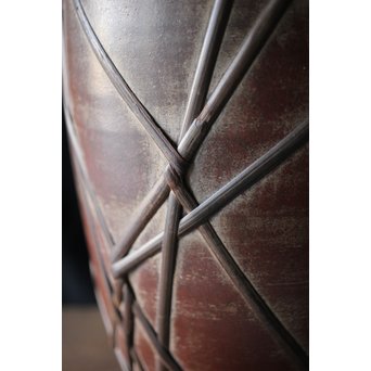 竹巻の壺/花生　P183 