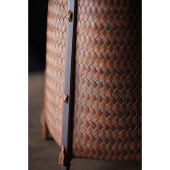 小菅吼月 竹編花籠　U205 