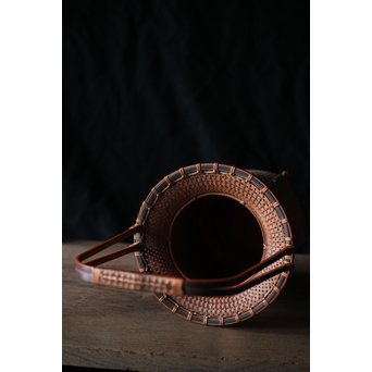 小菅吼月 竹編花籠　U205 