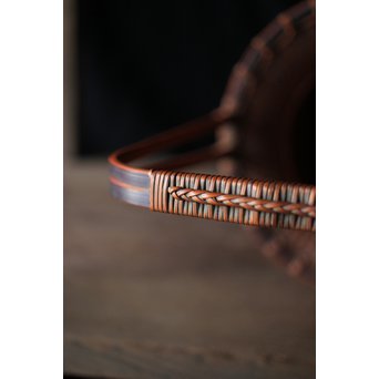 小菅吼月 竹編花籠　U205 