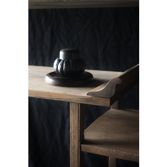 皆川堂 鎚起銅器 瓜型茶入　M198 