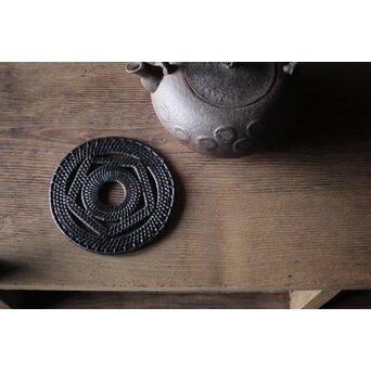 籐編瓶座/瓶敷/急須台　U207