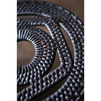 籐編瓶座/瓶敷/急須台　U207 