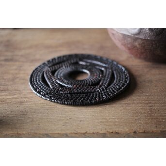 籐編瓶座/瓶敷/急須台　U207 