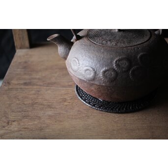 籐編瓶座/瓶敷/急須台　U207 