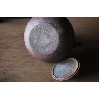 南部菊紋丸形鉄瓶 藤枝工房 釜師 昌行　M199 