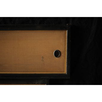 谷文晁 水墨襖絵　Z208 