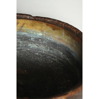 秋草蒔絵 古木桐火鉢/瓶掛　Q099 