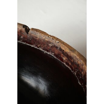 時代欅古木 銀鎹瓶掛/火鉢　X216 