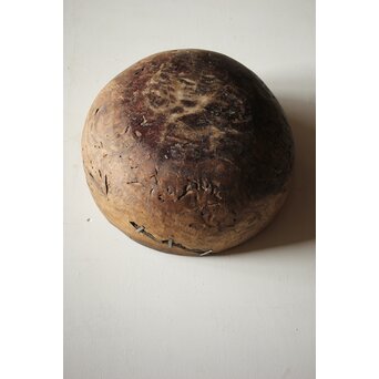 時代欅古木 銀鎹瓶掛/火鉢　X216 