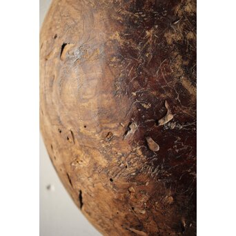 時代欅古木 銀鎹瓶掛/火鉢　X216 