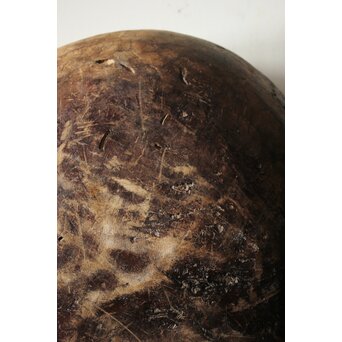 時代欅古木 銀鎹瓶掛/火鉢　X216 