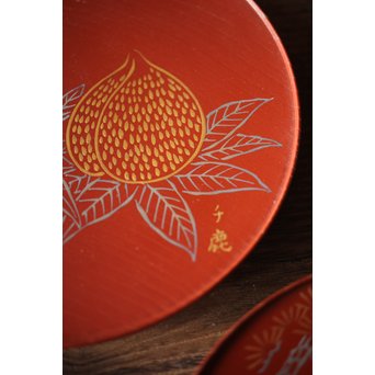 北原千鹿 祥瑞紋銘々皿　Q100 