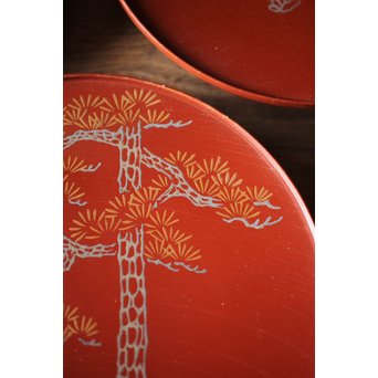 北原千鹿 祥瑞紋銘々皿　Q100 