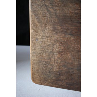 欅古材 刳貫四方盆　X218 